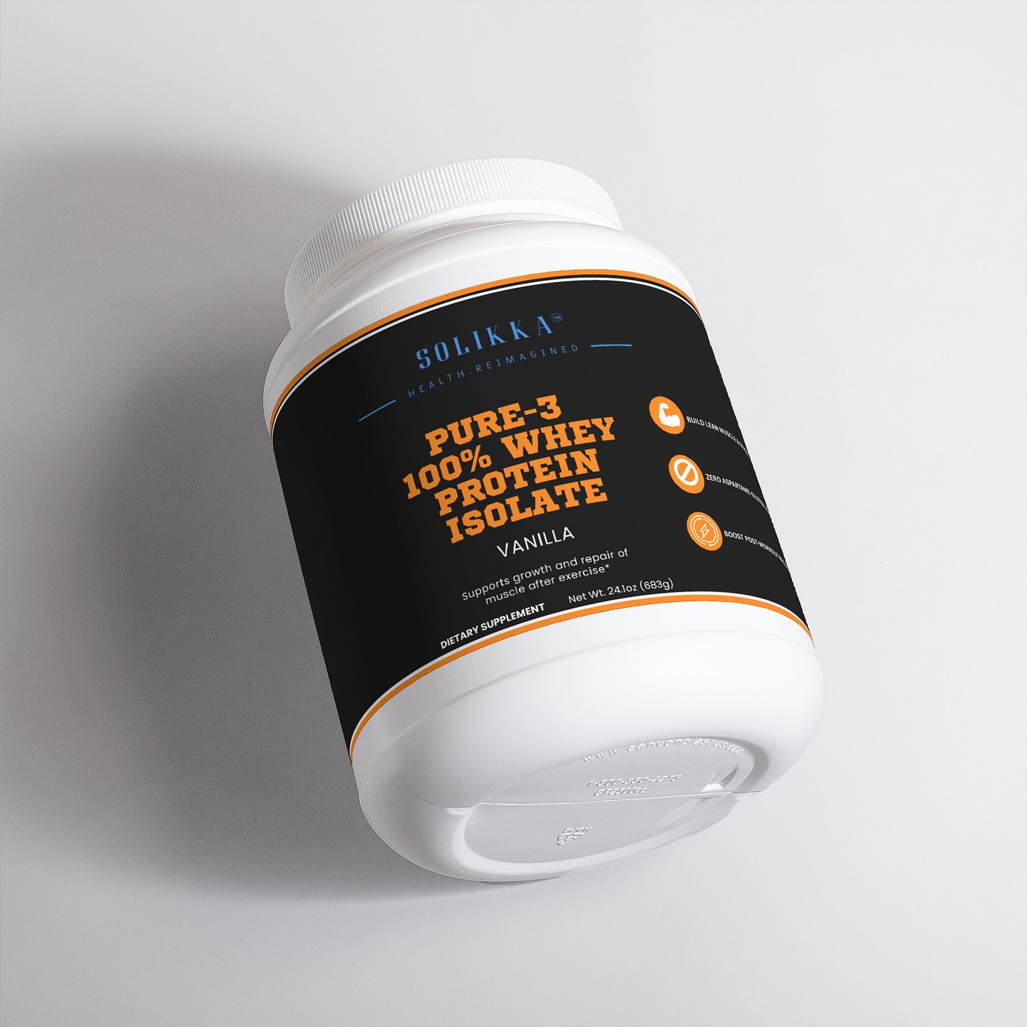 Pure-3 100% Whey Protein Isolate (Vanilla)