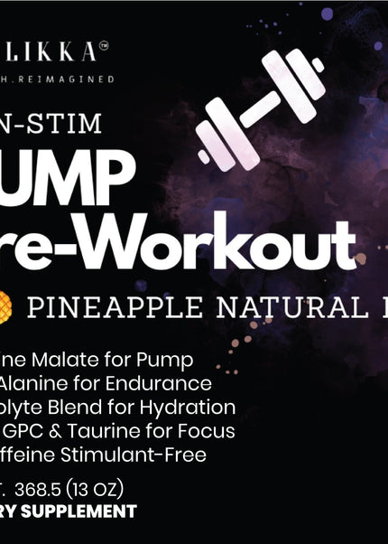 Non-Stim Pump Pre-Workout: Pineapple 312.5g w/ Natural Flavor