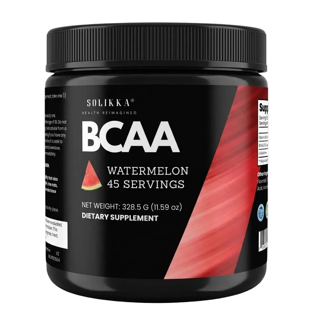 BCAA Powder – 2:1:1 Ratio with L-Glutamine, Watermelon (45 Servings)