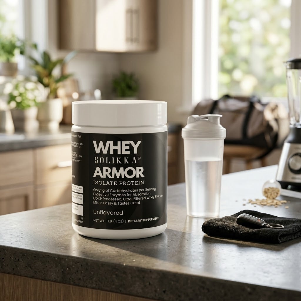 Whey Armor Isolate Protein Powder – 100% Whey Isolate, Unflavored (1 lb / 16 Servings)