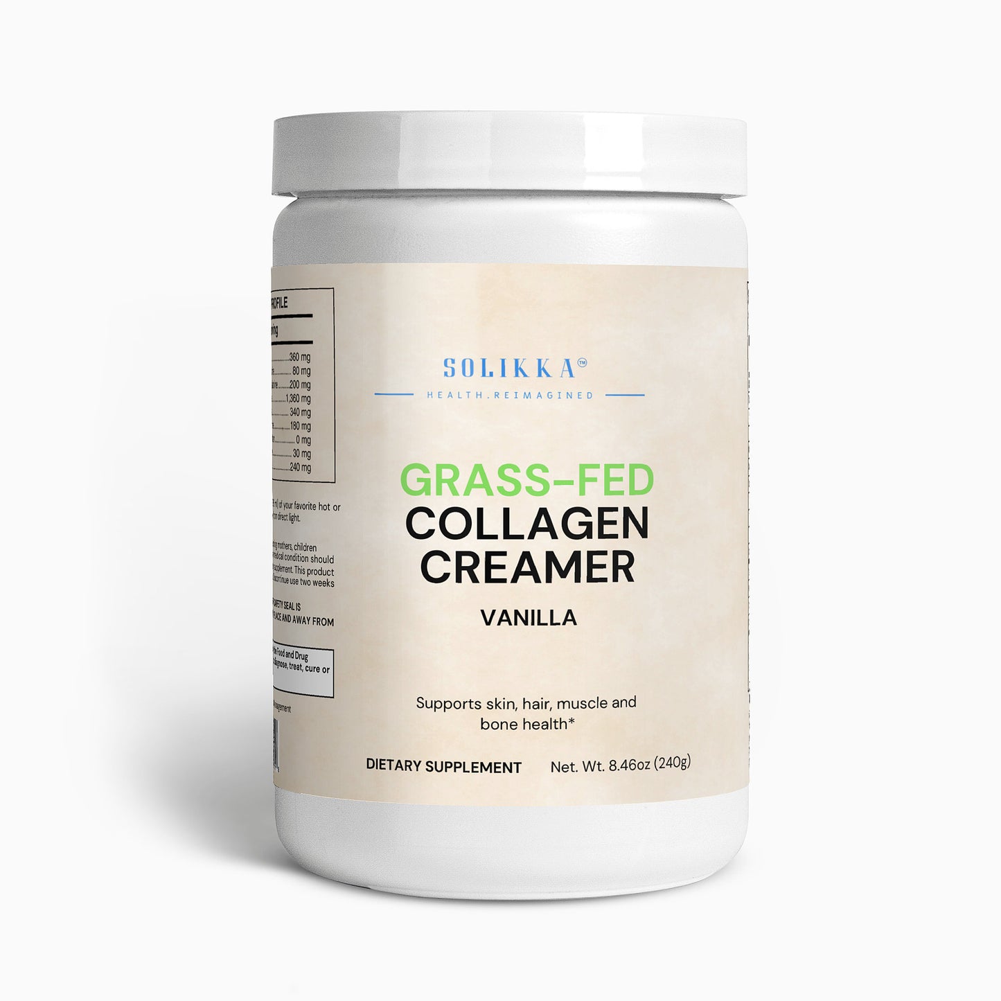 Grass-Fed Collagen Creamer (Vanilla)