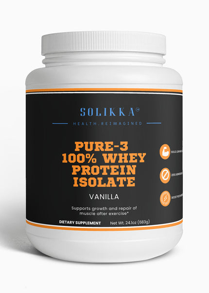 Pure-3 100% Whey Protein Isolate (Vanilla)