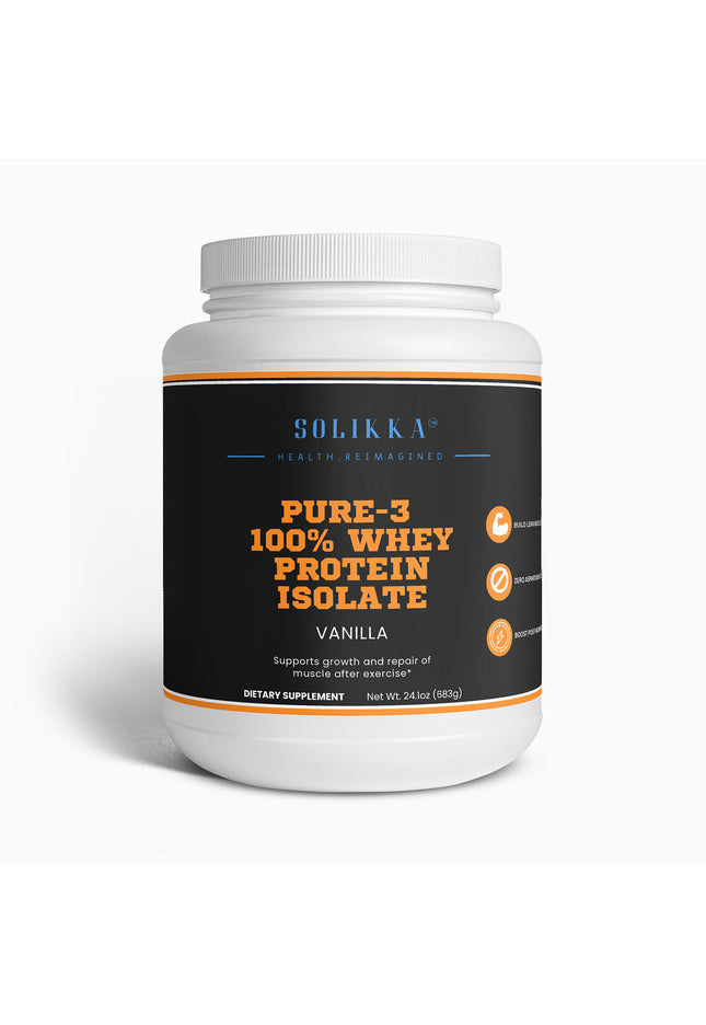 Pure-3 100% Whey Protein Isolate (Vanilla)