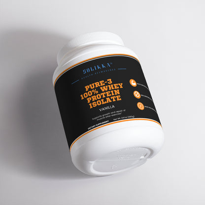 Pure-3 100% Whey Protein Isolate (Vanilla)