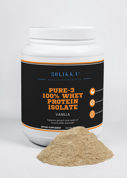 Pure-3 100% Whey Protein Isolate (Vanilla)