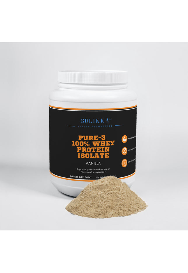 Pure-3 100% Whey Protein Isolate (Vanilla)