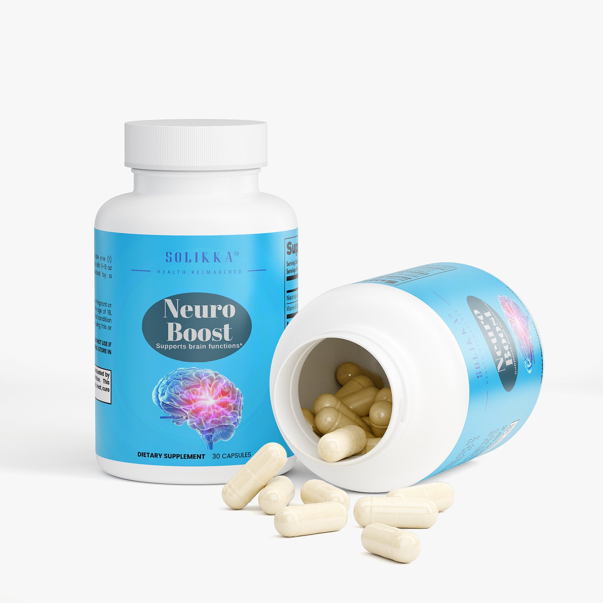 Cognitive Support Nootropic For Focus And Mental Clarity With Niacin B6 GABA L Tyrosine Bacopa Monnieri And Huperzine A