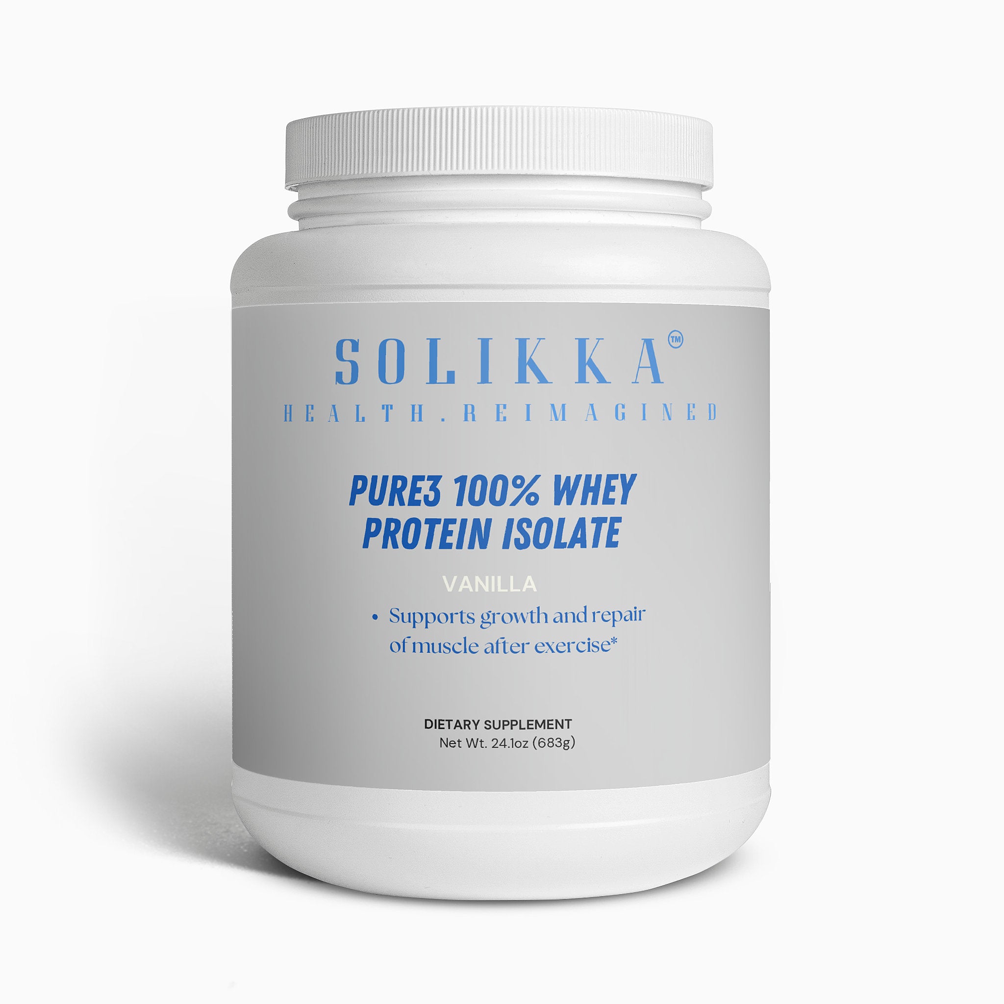 Pure-3 100% Whey Protein Isolate (Vanilla)