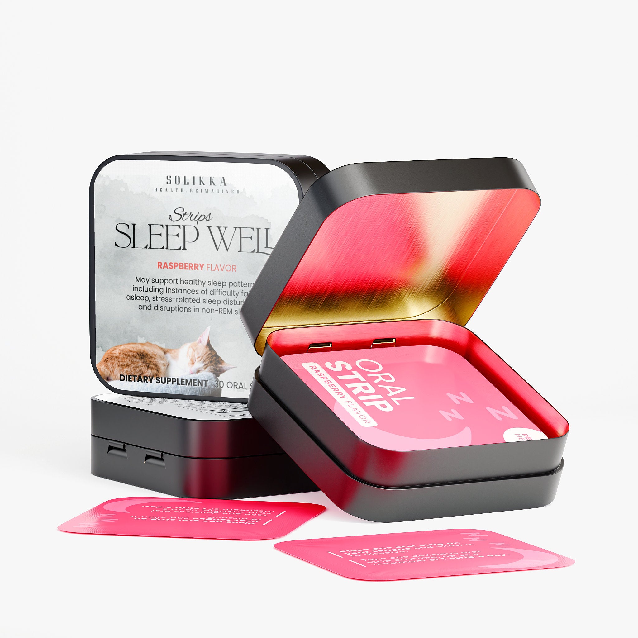 Sleep Well Strips Raspberry Flavor 30 Oral Strips