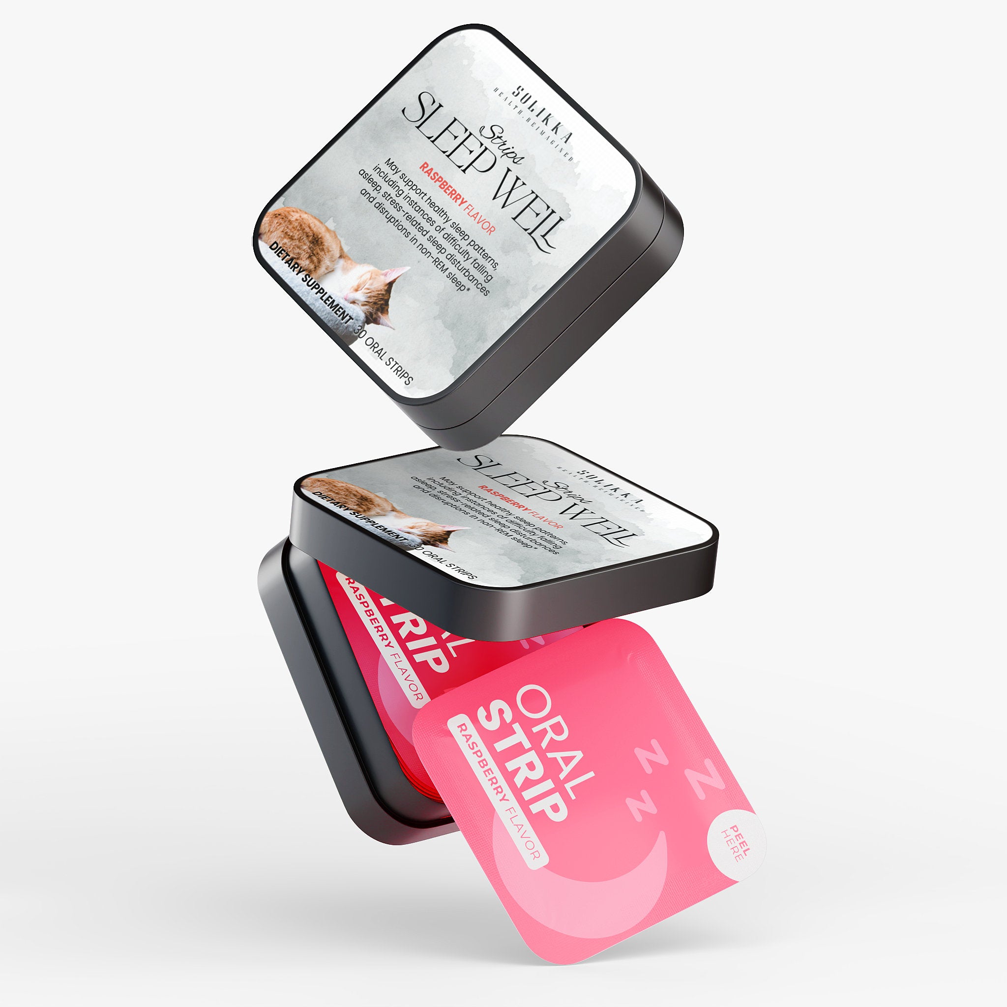 Sleep Well Strips Raspberry Flavor 30 Oral Strips