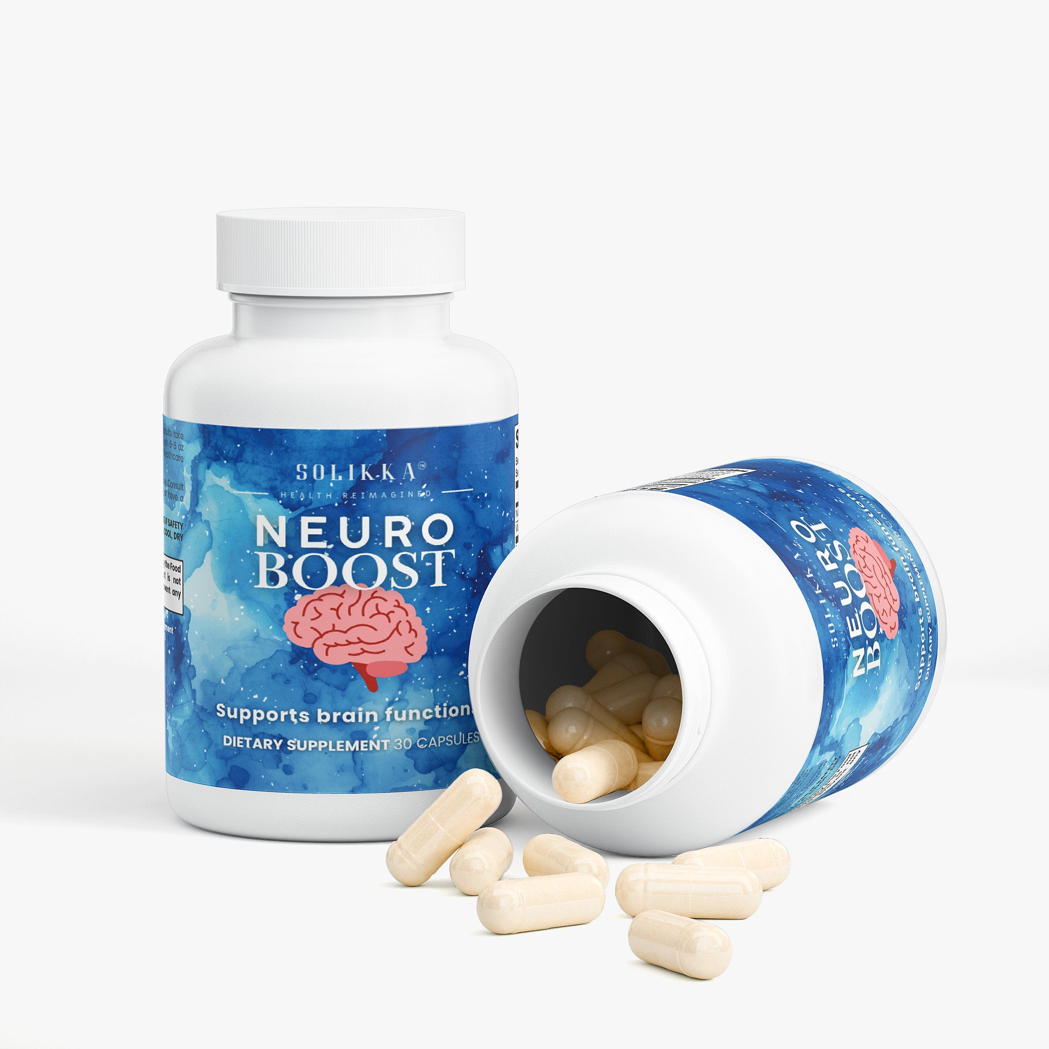 Cognitive Support Nootropic For Focus And Mental Clarity With Niacin B6 GABA L Tyrosine Bacopa Monnieri And Huperzine A