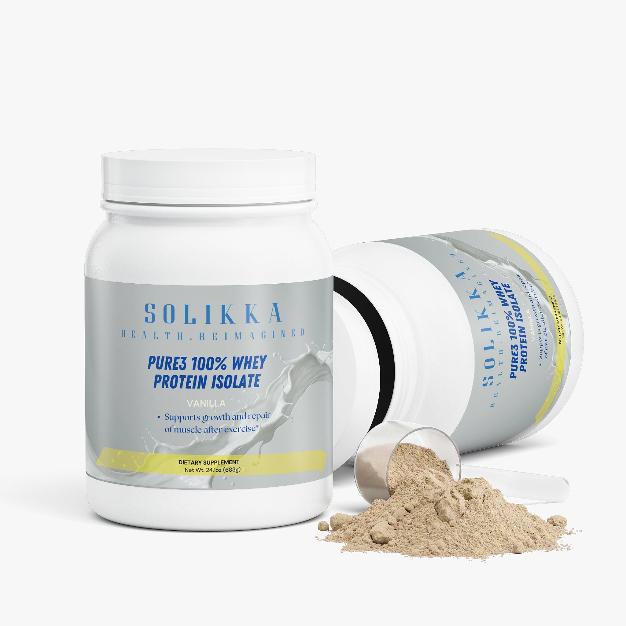 Pure-3 100% Whey Protein Isolate (Vanilla)