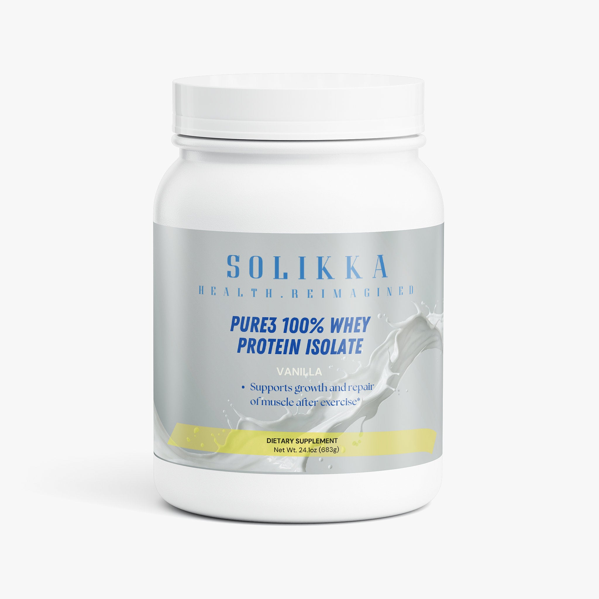 Pure-3 100% Whey Protein Isolate (Vanilla)