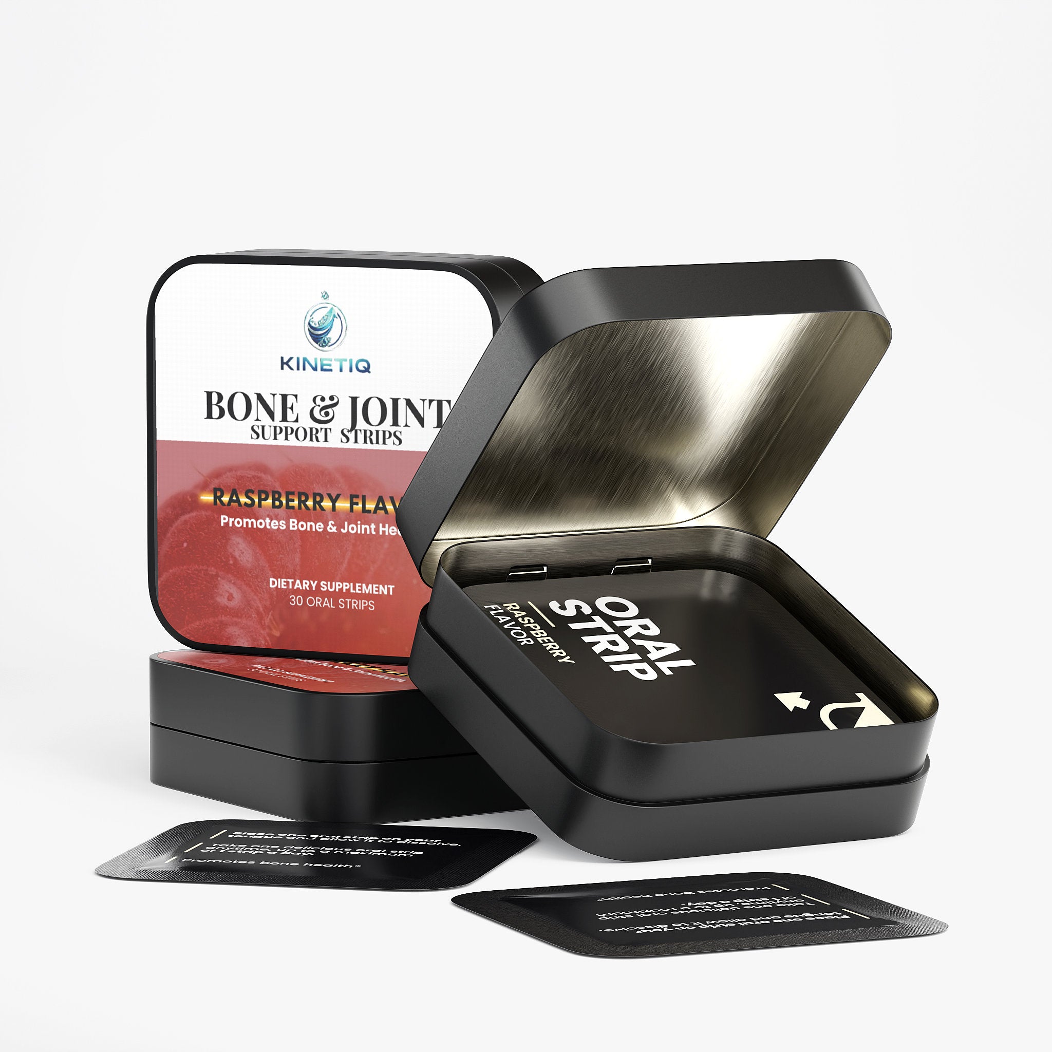 Bone & Joint Support Strips Raspberry Flavor 30 Oral Strips