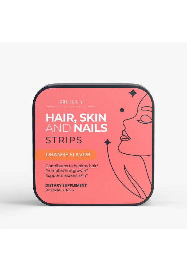 Hair, Skin & Nails Strips Orange Flavor 30 Oral Strips