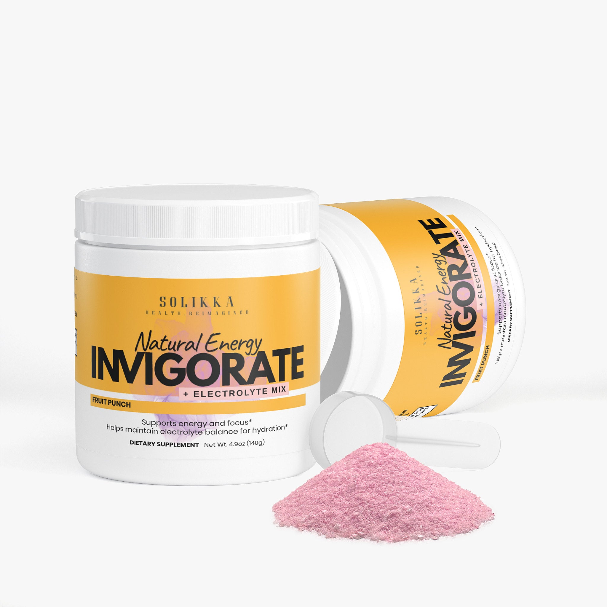 Invigorate Natural Energy + Electrolyte Mix Fruit Punch 4.9 Oz