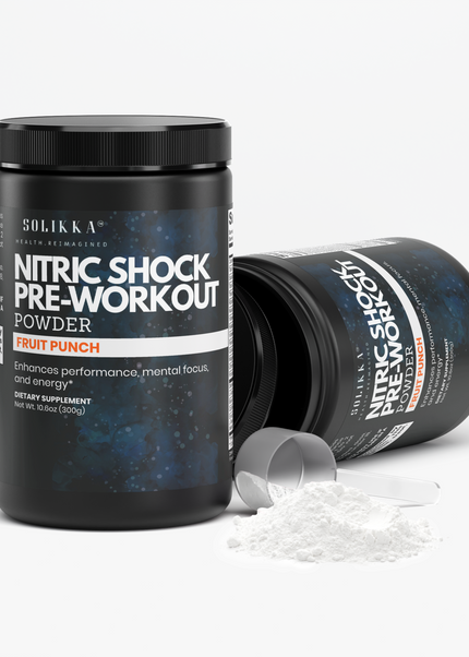 Nitric Shock Pre-Workout Powder (Fruit Punch) 10.6 Oz