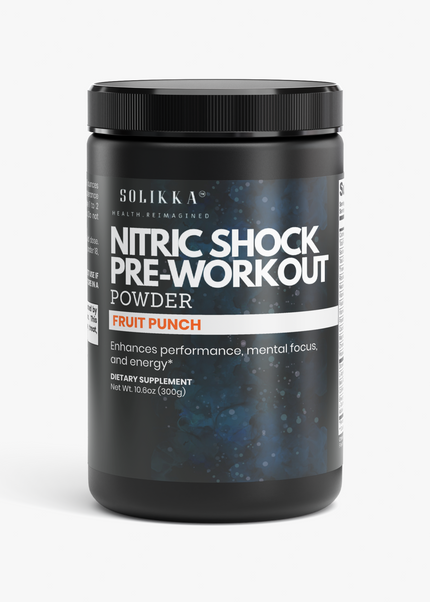 Nitric Shock Pre-Workout Powder (Fruit Punch) 10.6 Oz