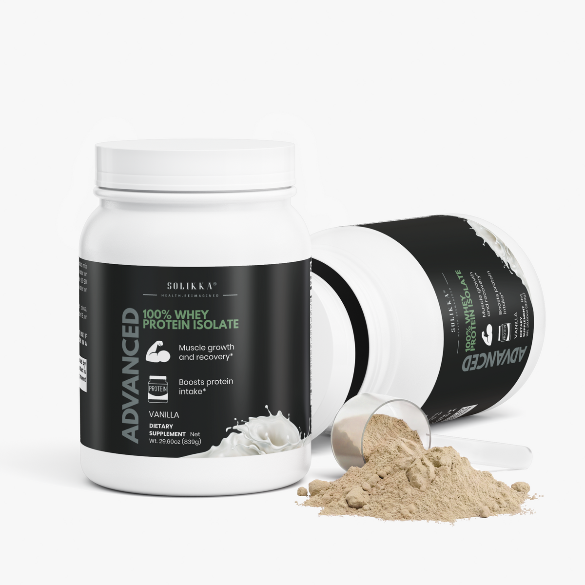 Advanced 100% Whey Protein Isolate (Vanilla) 29.6 Oz