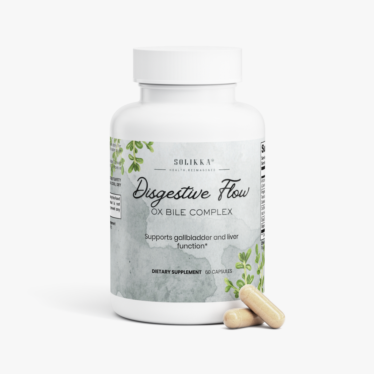 Ox Bile Complex Capsules 60 Ct - 30 Servings