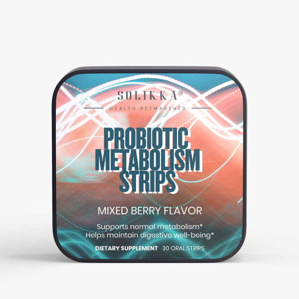 Probiotic + Metabolism Mixed Berry Flavor 30 Oral Strips
