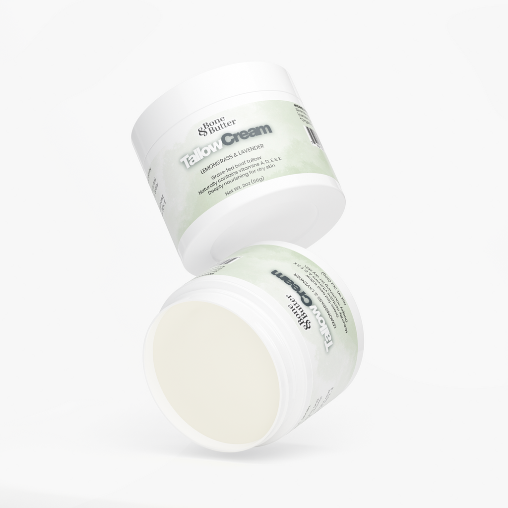 Bone & Butter Tallow Cream Lemongrass & Lavender 2 Oz