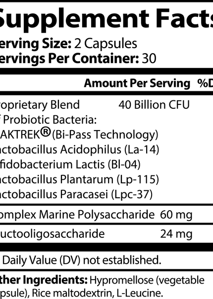 Probiotic 40 Billion with Prebiotics