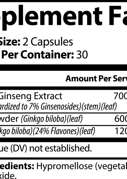 Clarity Plus (Ginkgo Biloba + Ginseng)