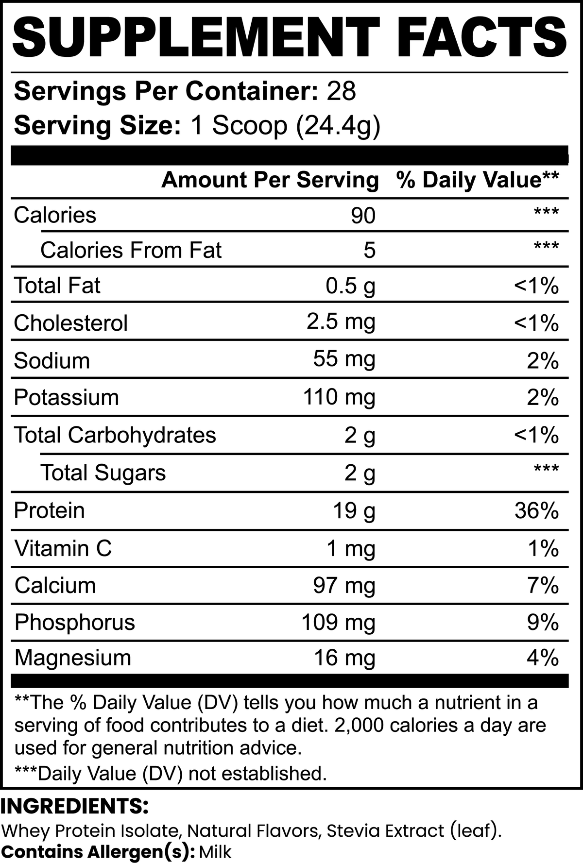 Pure3 100% Whey Protein Isolate (Vanilla) 24.1 Oz