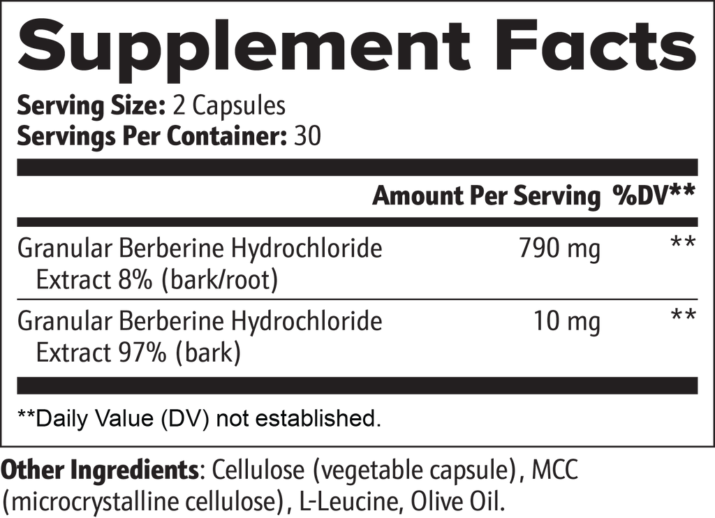 Berberine - 60 Capsules