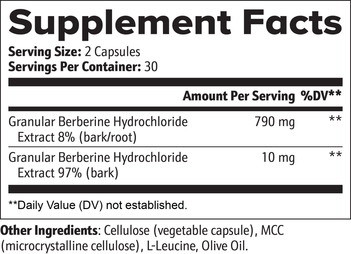 Berberine - 60 Capsules