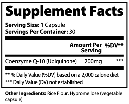 Q Prime CoQ10 Ubiquinone 200mg 30 Ct