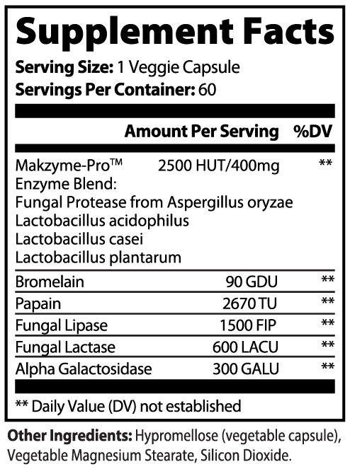 Digestive Enzyme Pro Blend with Maxzyme - 60 Caps