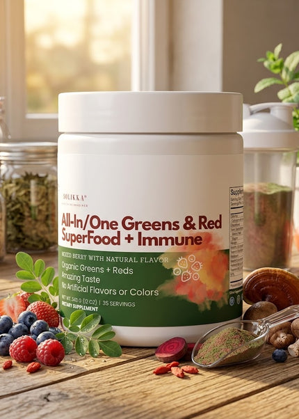 All-In/One Greens & Red SuperFood + Immune 270g Mixed Berry w/Natural Flavor