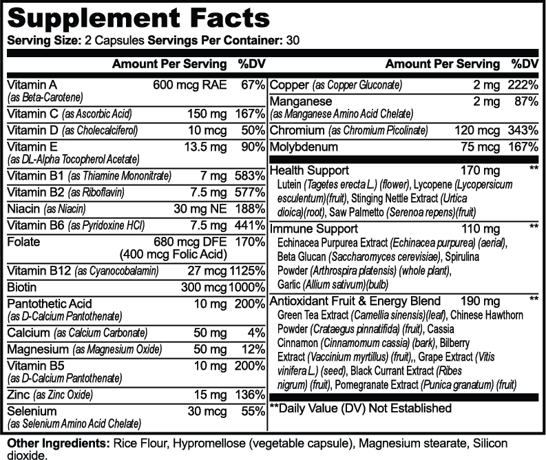 Complete Multivitamin 60 Capsules