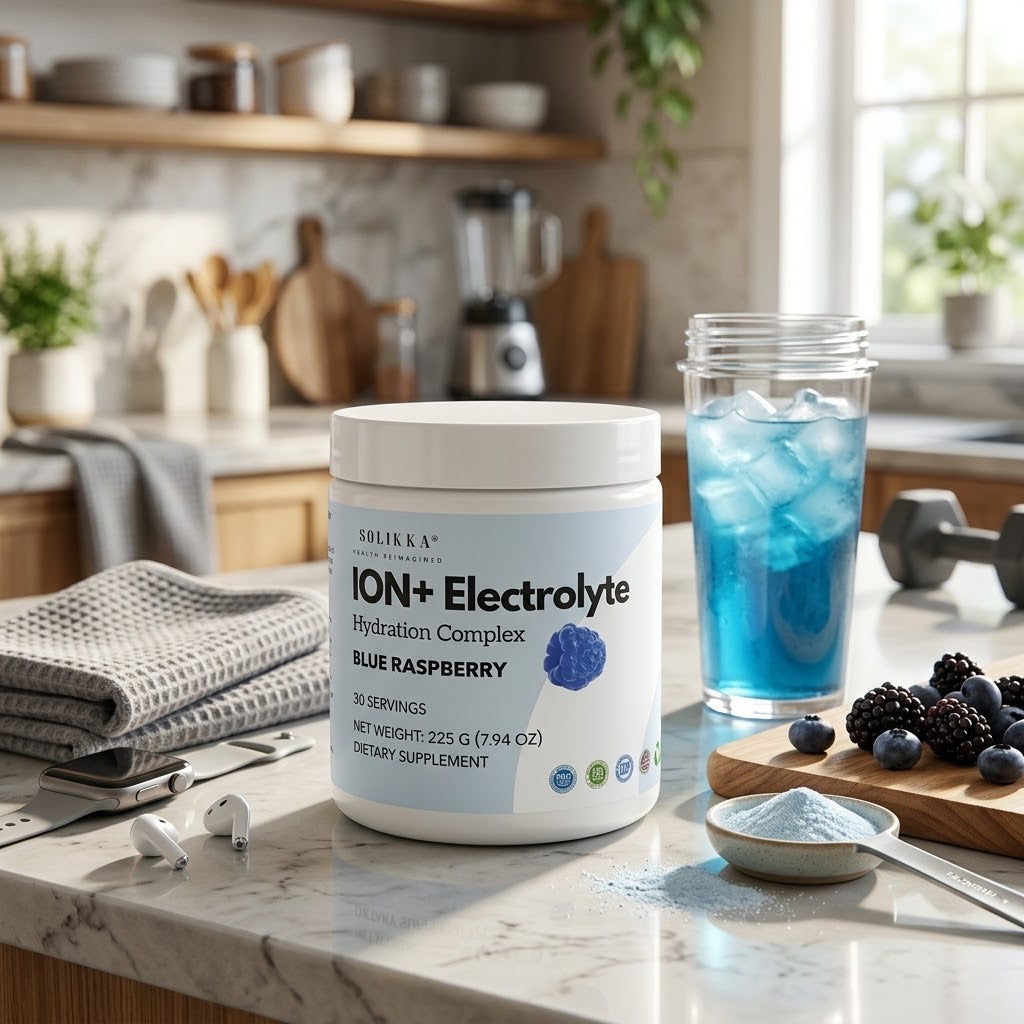 ION+ Electrolyte Hydration Complex – Blue Raspberry (30 Servings)