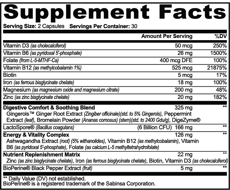 GLP-1 Support 60 Capsules