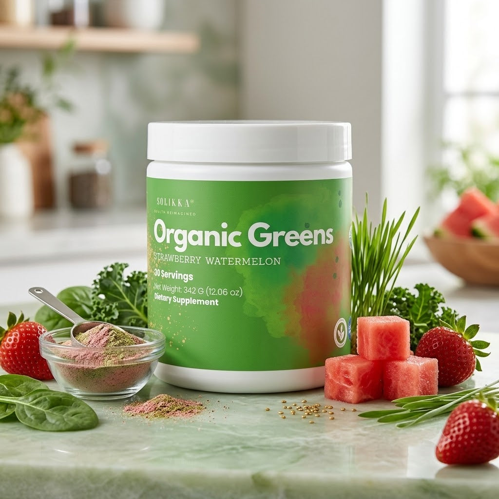 Organic Super Greens - Strawberry Watermelon