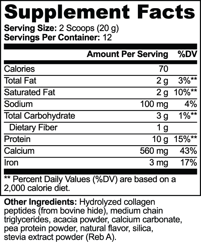 Grass-Fed Collagen Creamer (Vanilla) 9.84 oz