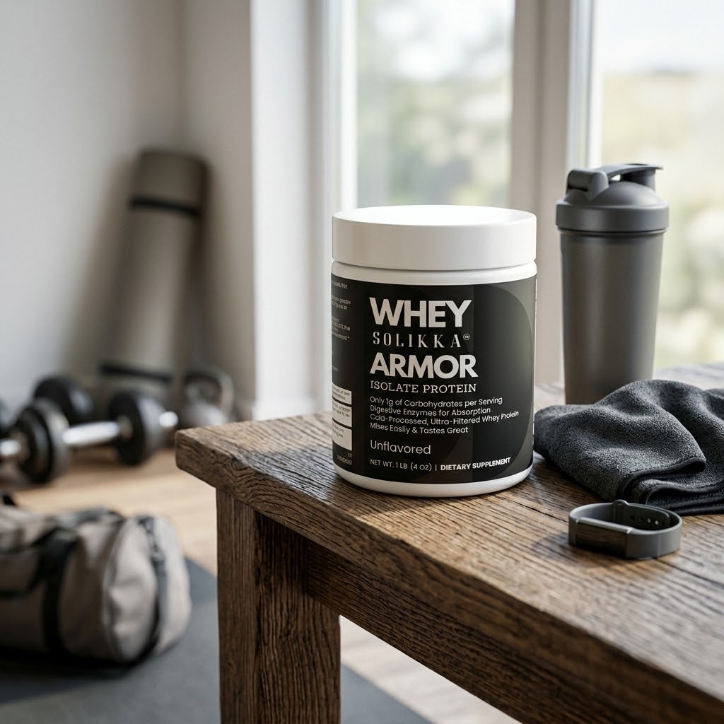 Whey Armor Isolate Protein Powder – 100% Whey Isolate, Unflavored (1 lb / 16 Servings)