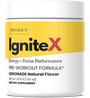 IgniteX Pre-Workout Formula – Energy + Focus Performance, Lemonade (30 Servings)