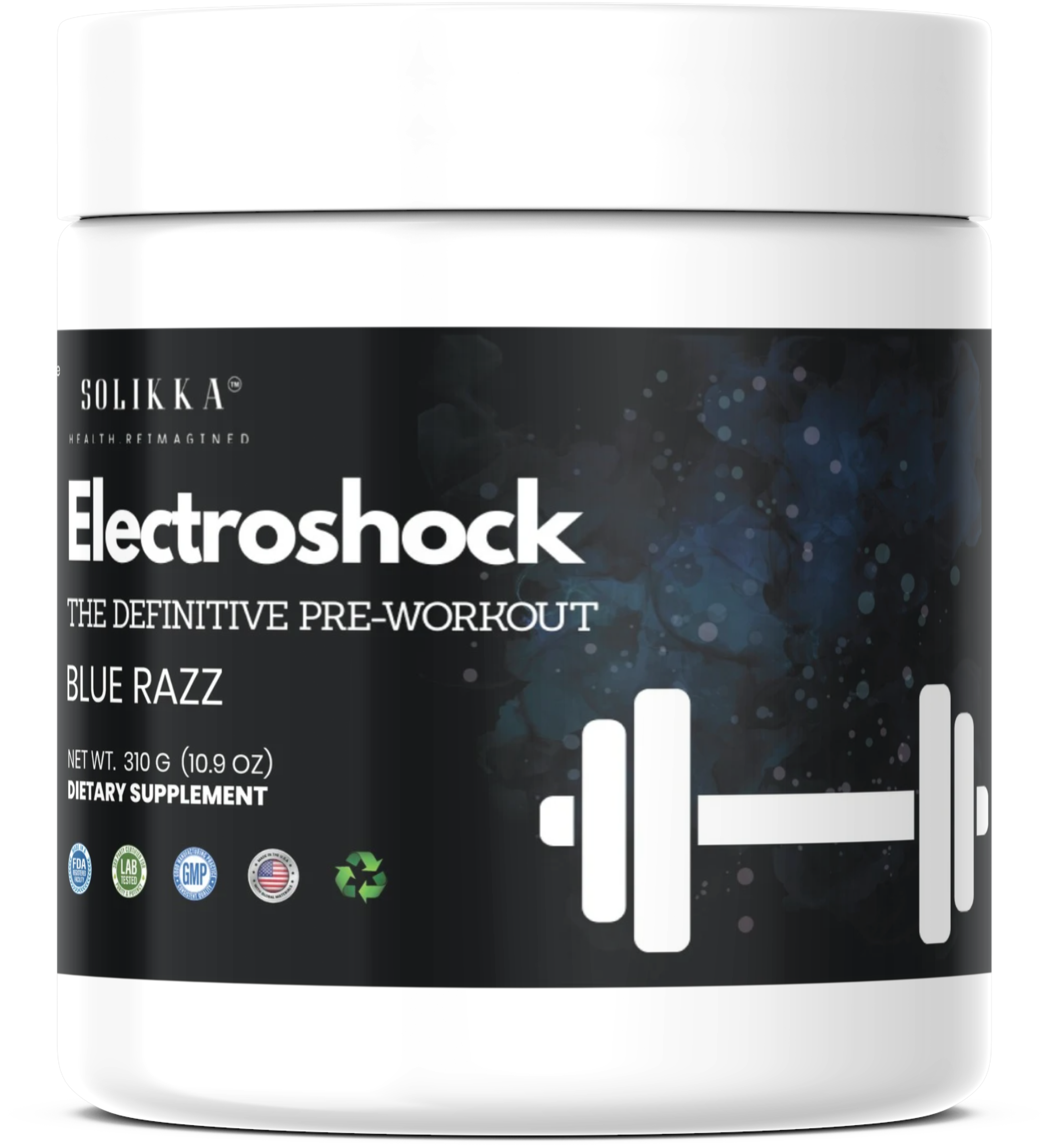 Electroshock - The Definitive Pre-Workout Blue Razz Flavor