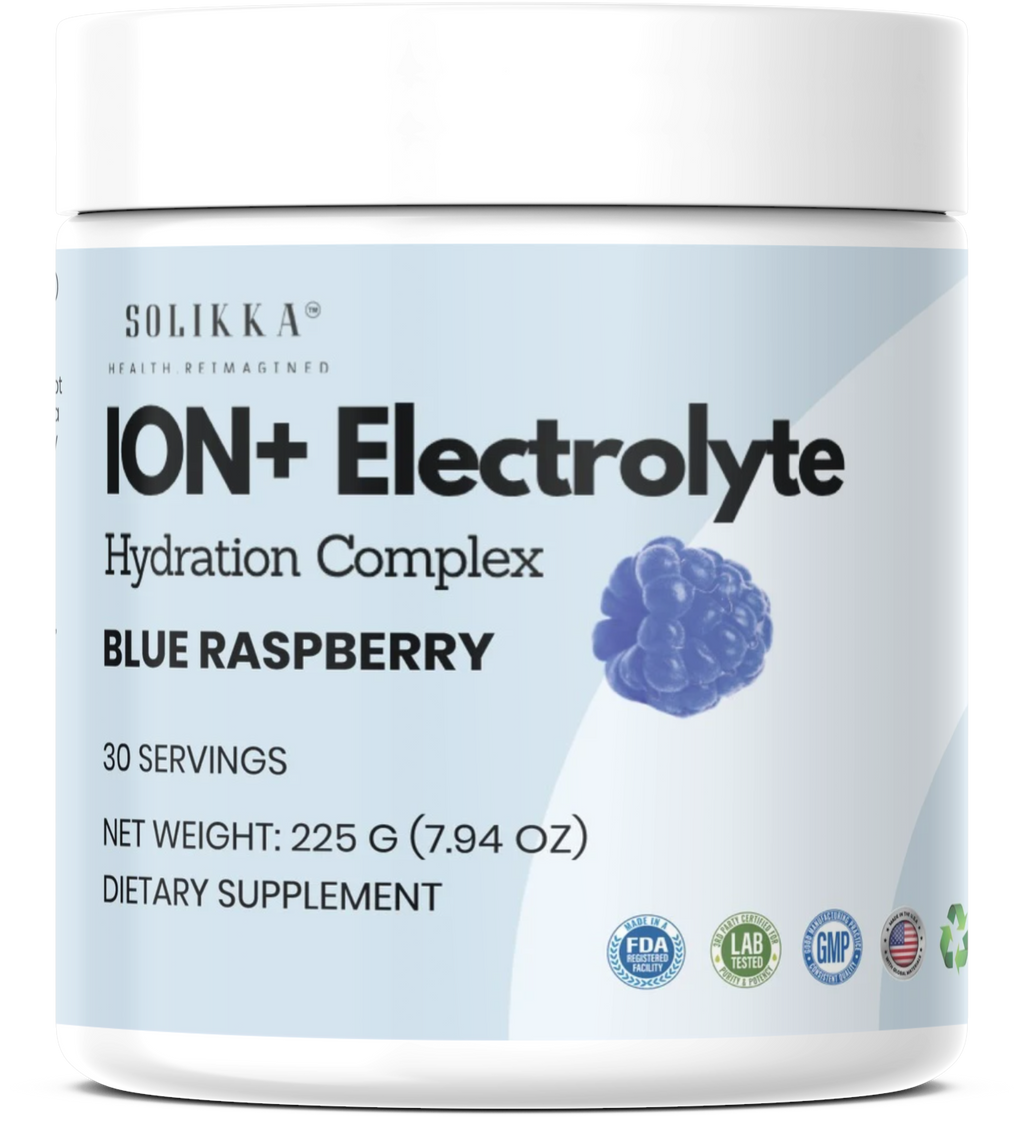 ION+ Electrolyte Hydration Complex – Blue Raspberry (30 Servings)