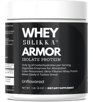 Whey Armor Isolate Protein Powder – 100% Whey Isolate, Unflavored (1 lb / 16 Servings)
