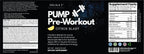 Pump Pre-Workout Citrus Blast 312g w/ Natural Flavor