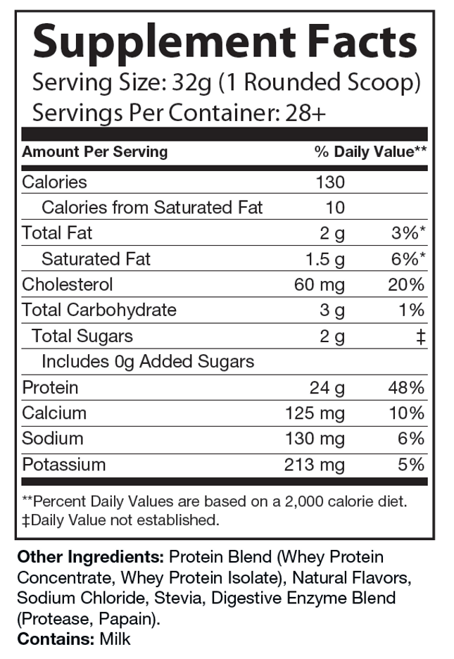 2lb Whey Natural Salted Caramel – 28 serv.