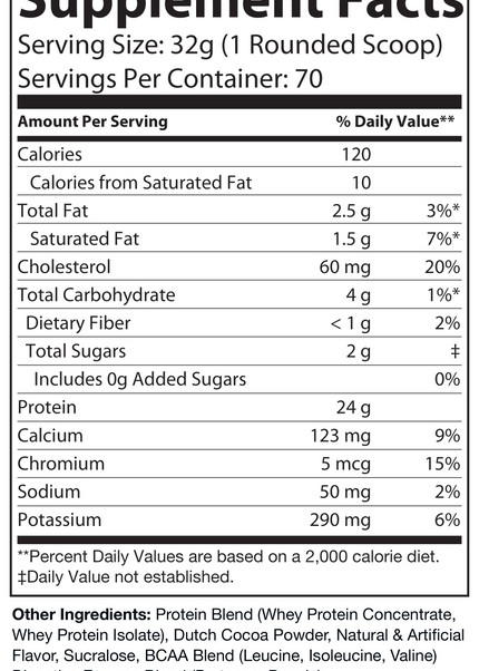 5lb Whey Protein Vanilla – 70 servings