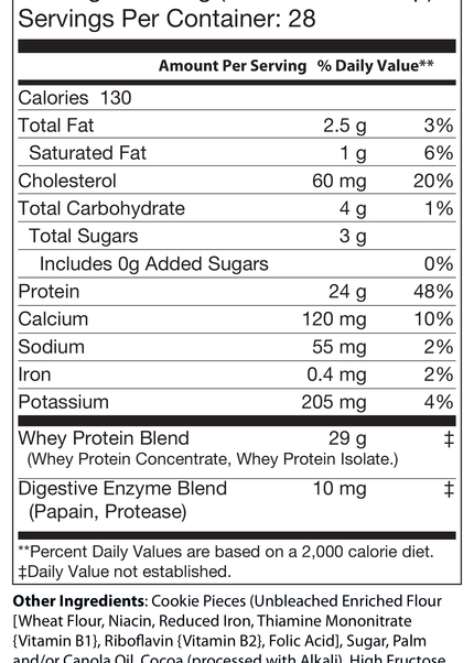 2lb Whey Cookies and Cream – 28 servings