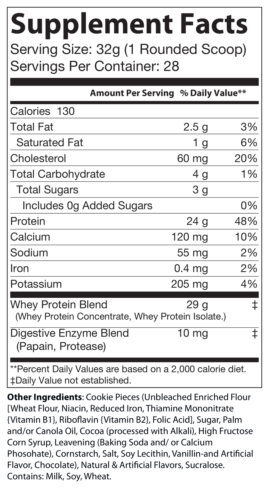2lb Whey Cookies and Cream – 28 servings