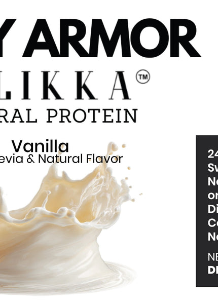 2lb Whey Armor Natural Protein Vanilla w/Stevia & Natural Flavor Non-GMO